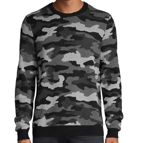 enTHREAD Camouflage 100% Cotton Knit Pullover Sweater - Picture 2 of 3